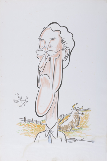 Caricature of Malcolm Fraser.