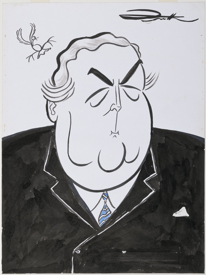 Caricature of Robert Menzies.