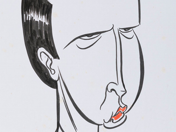 Caricature of Paul Keating.